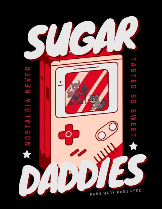 Sugar Daddies Retro Gaming T-Shirt
